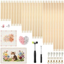 Natural Needlepoint Stretcher Bars for Needlework - 24 Pcs
