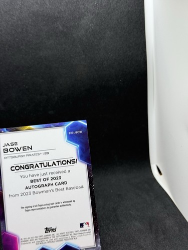 2023 Bowman’s Best Baseball Jase Bowen Auto B23-JBOW Pirates MLB - Bild 8 von 10
