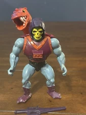 1984 VINTAGE ORIGINAL MOTU DRAGON BLASTER SKELETOR W/SWORD MISSING CHAIN & LOCK