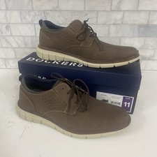 Dockers Mens Fontera 24 Lace-Up Oxford Dress Shoes Comfort Brown Size 11