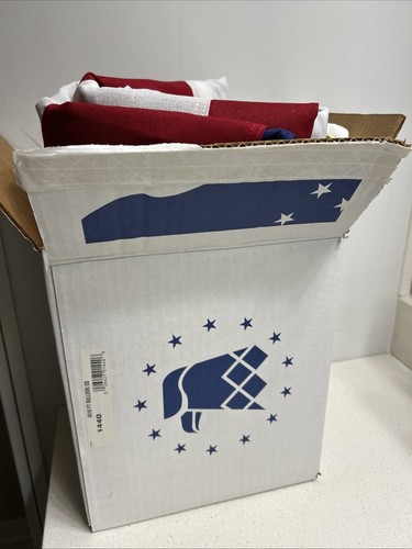 ANNIN Bulldog Bandera Americana 100% Algodón 6 x 10 Pies NUEVO - Imagen 2 de 7