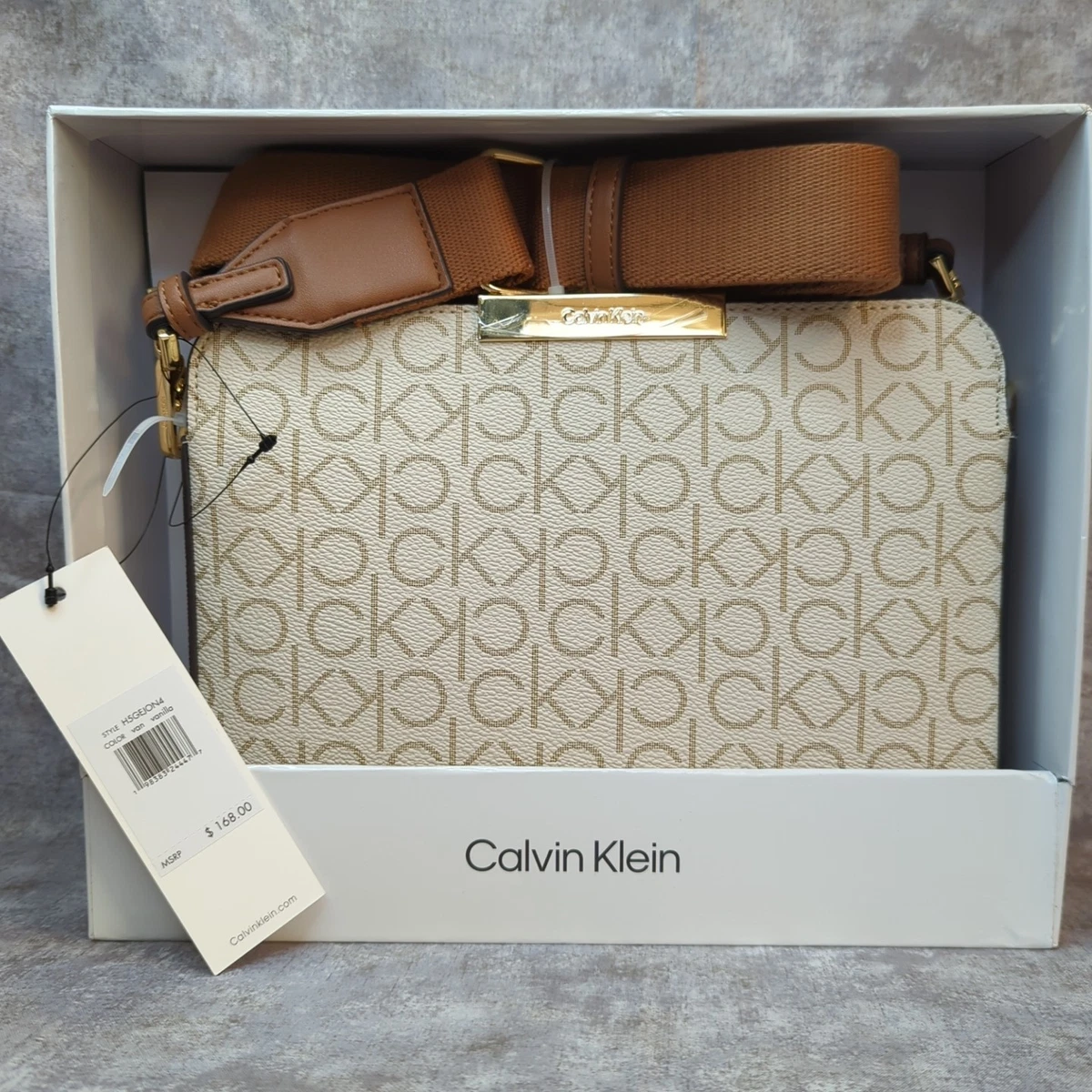 Calvin Klein Leather Exterior Yellow Bags & Handbags for Women for 