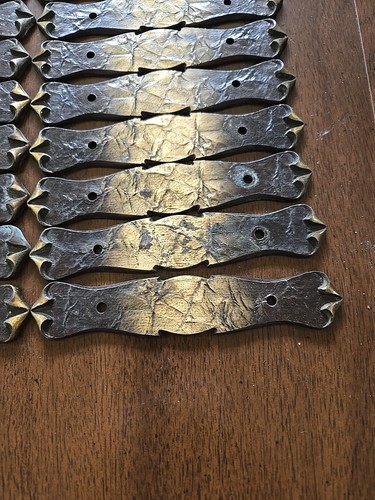 40 used Vintage Brass Amerock Carriage House DRAWER Handle Pulls Backplates 3" - Picture 18 of 24