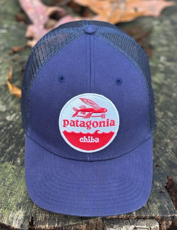 🇯🇵 Chapéu Caminhoneiro Patagonia Chiba Japão Patch - Azul Marinho - 2012 - Imagem 4 de 4