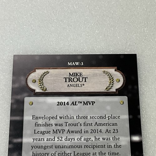 Mike Trout 2017 Topps Chrome Award Winner #MAW-3 NM FREE SH - Bild 5 von 6