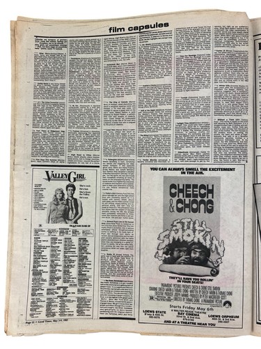 Vintage 1983 David Bowie GOOD TIMES Magazine NY Newspaper THE TUBES Blasters Ads - Picture 14 of 19
