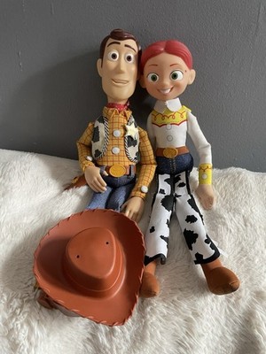 Toy Story Jessie Doll & Woody Pull String Talking Disney Pixar w/HatWorks