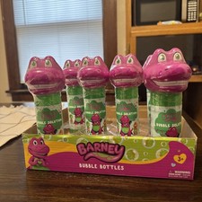 Barney Bubble Bottle 5 fl.oz. Lot Of 6 NEW