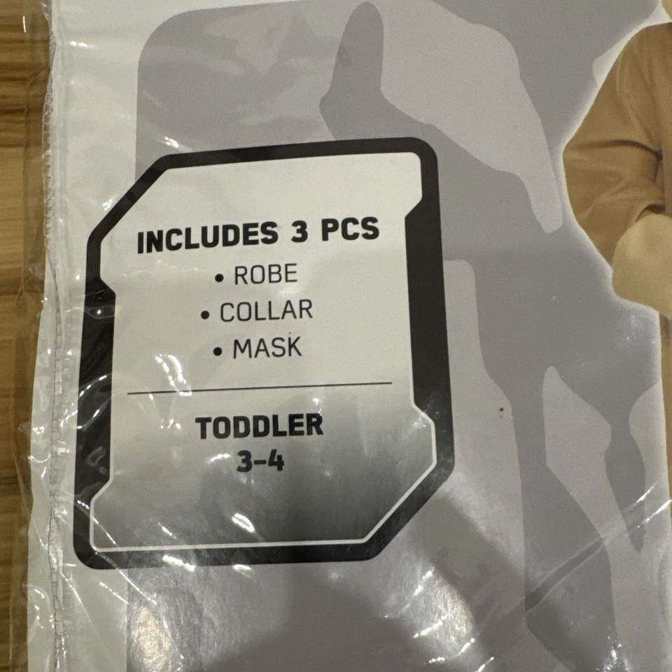 (NOVO) Fantasia de Halloween Star Wars: The Mandalorian Grogu bebê Yoda criança 3-4 - Imagem 2 de 4