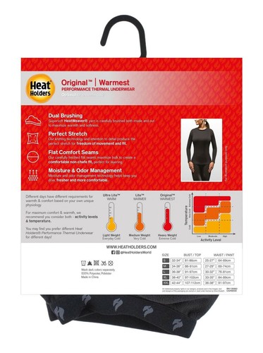Heat Holders - Ladies Long John Thermal Bottoms | Lightweight | Fleece Lined - Picture 6 of 6