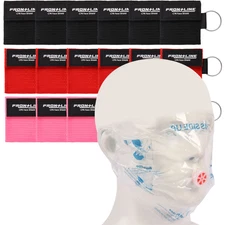 6 Pack CPR Mask with One-Way Valve, Emergency First Aid Face Shield Key Ring
