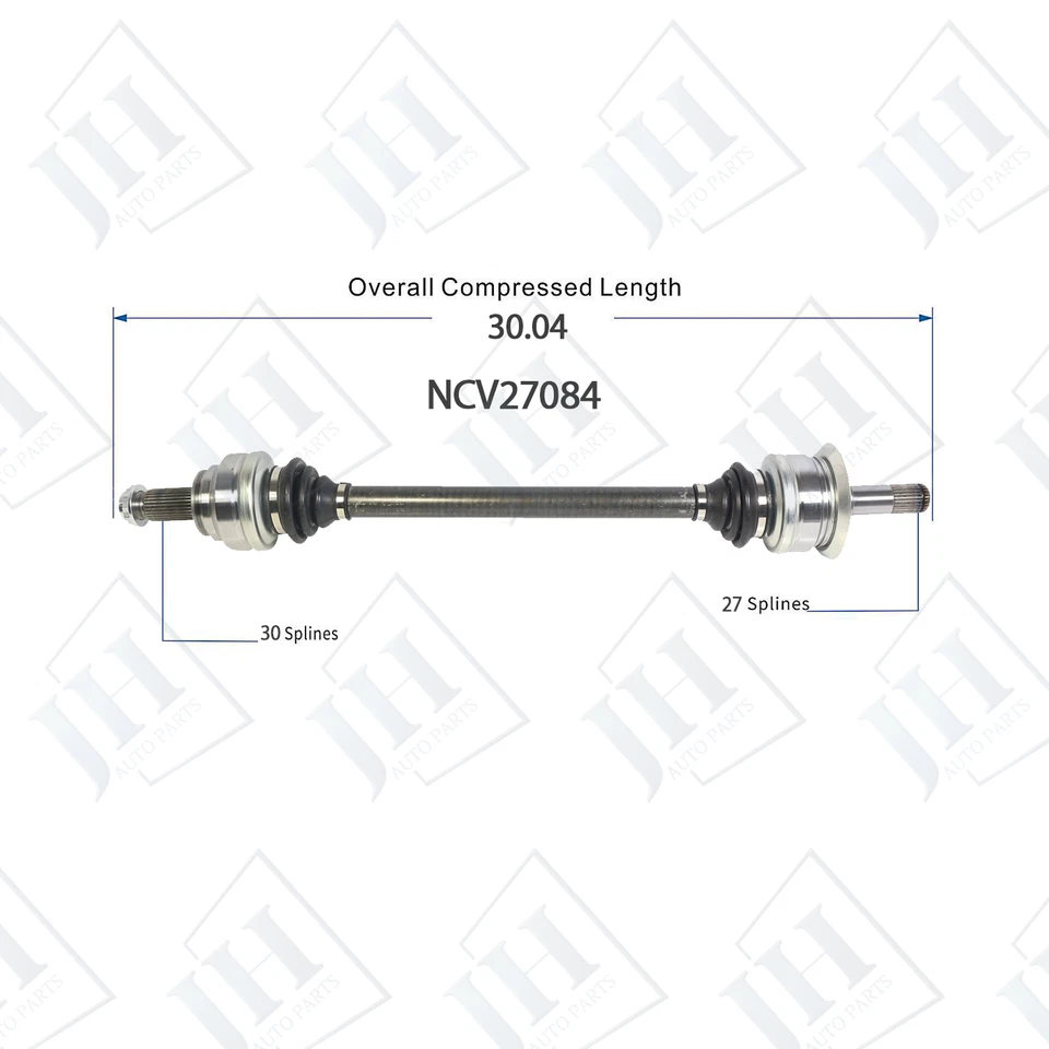 Eje CV conductor trasero izquierdo original para BMW 535i 2011-2016 tracción trasera transmisión manual automática Foto 2 de 4