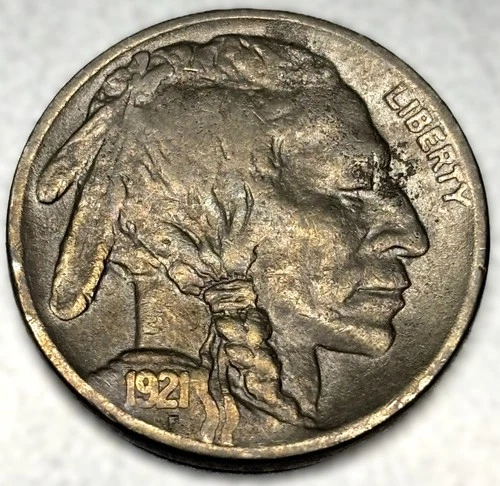 1921 P Buffalo Nickel (XF) Extra Fine Condition 5c Five Cent US Coin - 1017
