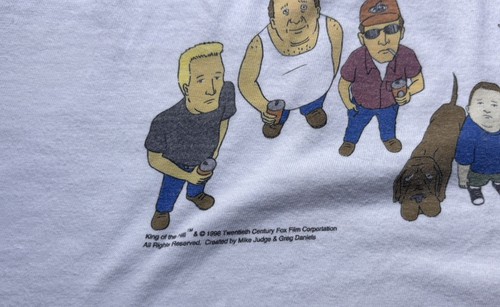 Camiseta King Of The Hill Hanes 1998 de colección. Ambos lados, L/XL - Imagen 5 de 8