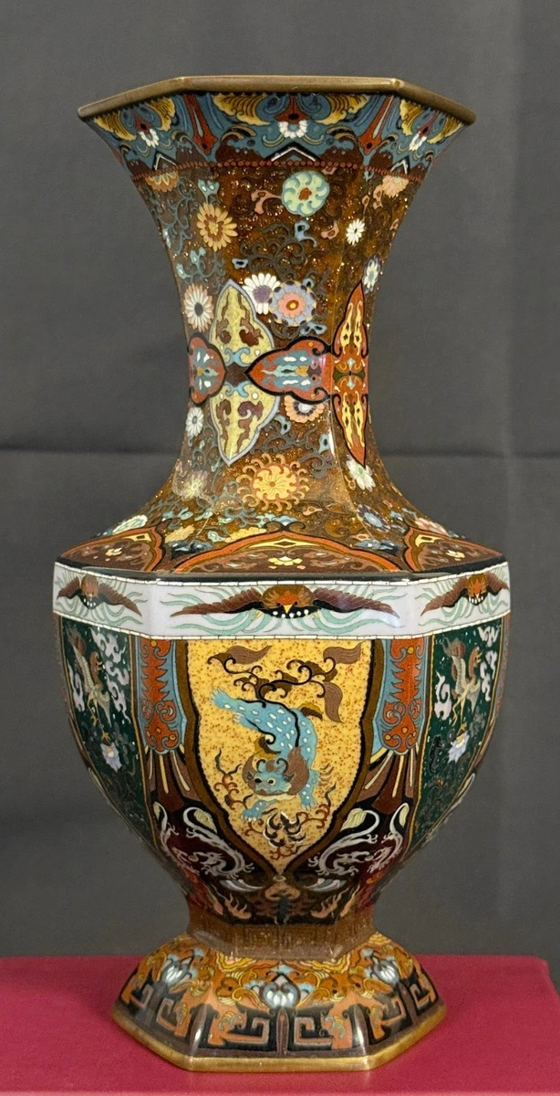 景泰蓝日本花瓶1850-1899 | eBay