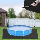 260g Square Pool Liner Pad for Above Ground Pools Black Non Woven Fabric