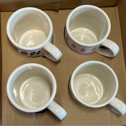 Kate Spade New York Lenox All In Good Taste Set of 4 Stackable Mugs 12oz Box - Picture 4 of 14