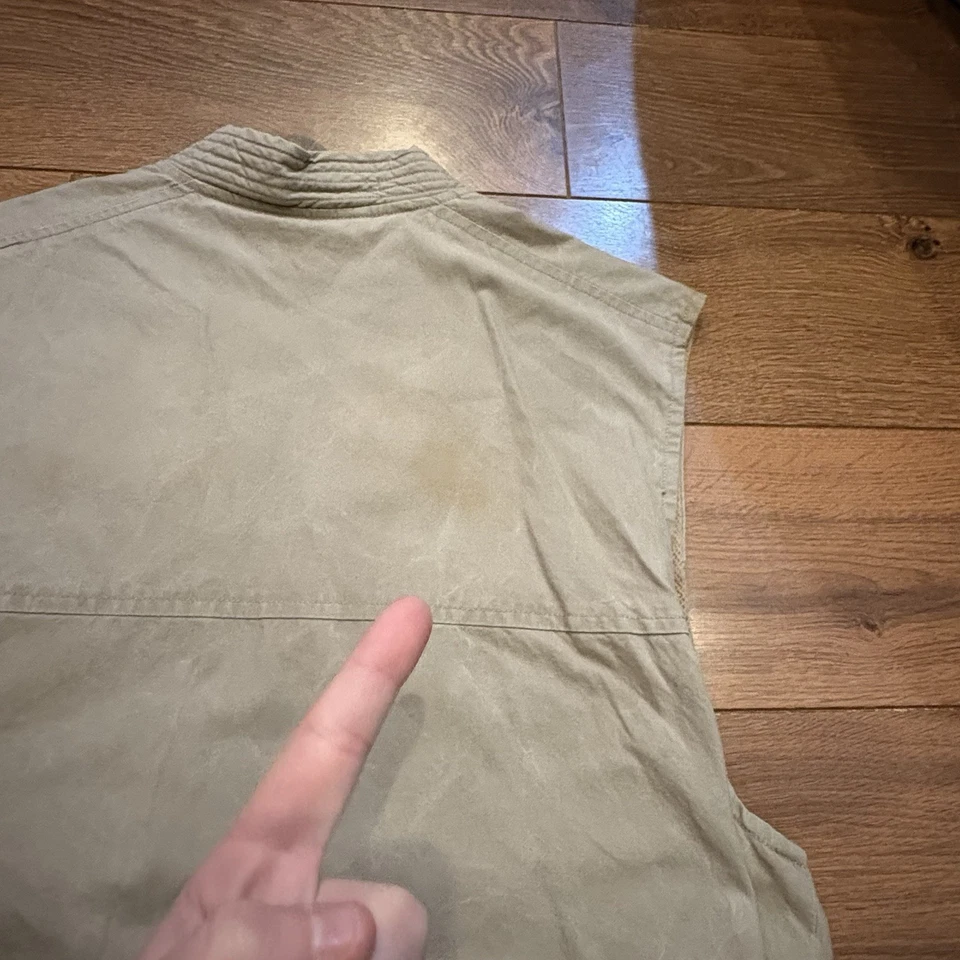 Vintage 90s LL Bean Safari Photography Outdoor Fishing Vest Utility Mens Large - Image 4 of 4