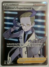 Pokemon Colress's Experiment 190/196 Lost Origin Ultra Rare Full Art Holo NM