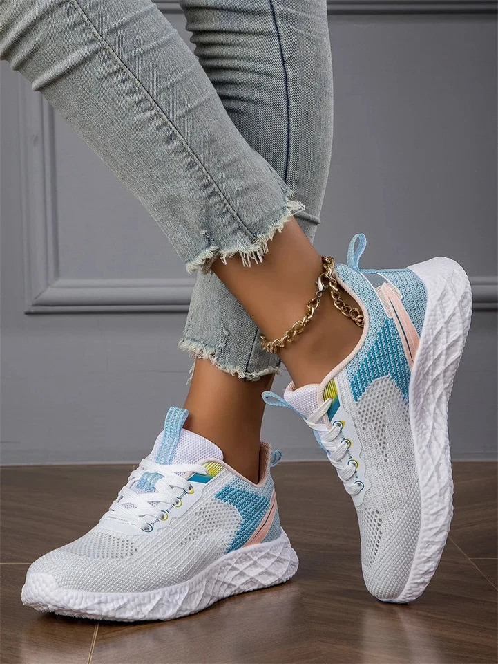 OFERTA Mujer Zapatos para Correr Malla Transpirable Deportes Ligeros Amortiguación Tenis Foto 4 de 4
