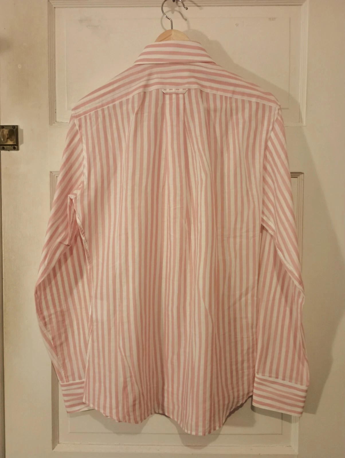 Alexander McQueen SS 07 Camicia uomo rosa vorticoso a righe
