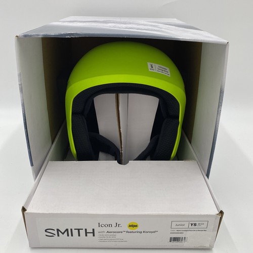 Smith Icon Jr. Mips Ski Helment w/Aerocore Limelight Green Junior Youth Small - Picture 3 of 12