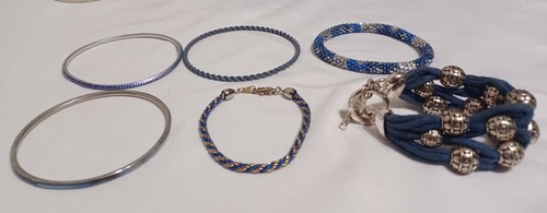 Vintage dunkelblau Modeschmuck Konvolut - Bild 13 von 24