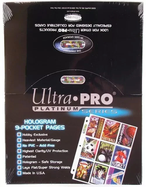 Ultra Pro: 9-Pocket Platinum Binder Pages - 100 count 81320 Review