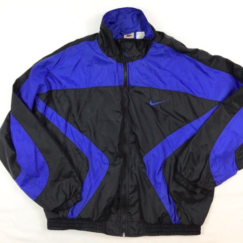Vintage 1990’s Nike Color Block Lined Black And Bl