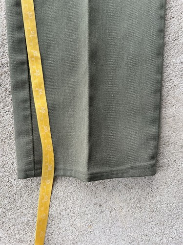 Pantalones militares Ranchcraft vintage años 70 sarga verde 34x27,5 - Imagen 7 de 10