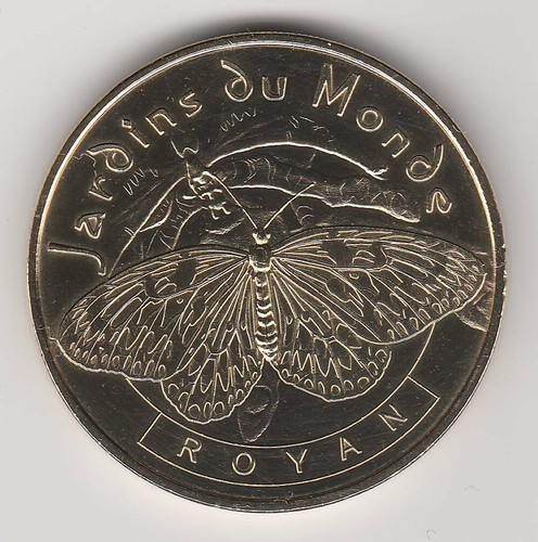 A 2007 TOKEN MEDAILLE MONNAIE DE PARIS -- 17 200 N°2 ROYAN JARDINS PAPILLON   - Picture 1 of 2