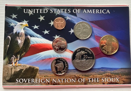 2014 Sioux Sovereign Nation Native American Uncirculated Coin Set - Bild 2 von 5