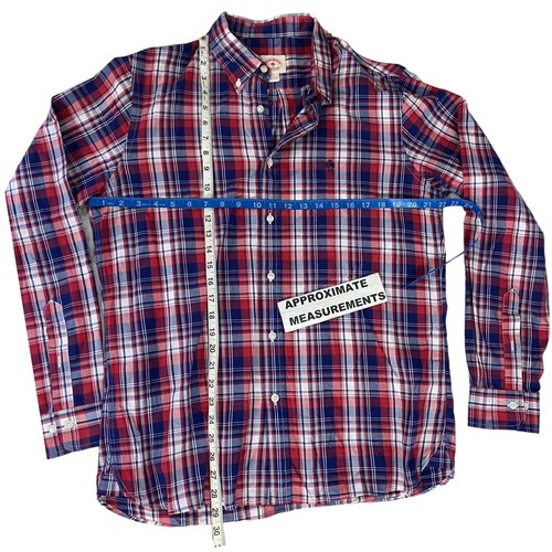 Brooks Brothers Shirt Mens Large Red Blue Plaid Classic Preppy Work Office - Picture 3 of 18