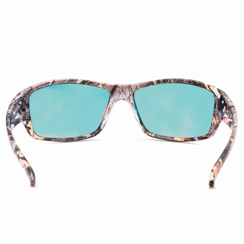 Camo Sunglasses Hunting Shooting Fishing Sports Glasses Blue Grey Amber Lens - Picture 6 of 8