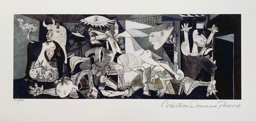 Pablo Picasso GUERNICA Nachlass signiert gestempelt & nummeriert Giclée Kunst 8" x 16" - Bild 5 von 5