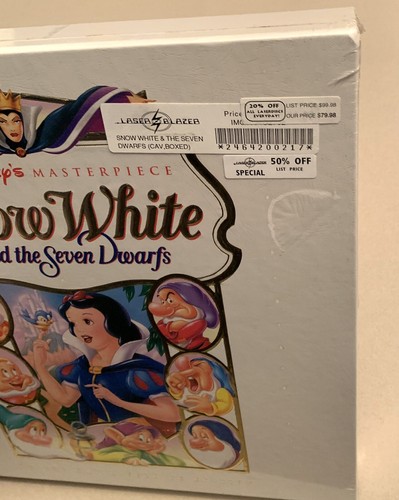 Snow White and the Seven Dwarfs-Laserdisc-DELUXE CAV-Walt Disney-UNOPENED!-RARE! - Picture 4 of 12