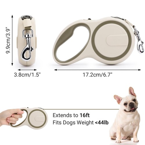 Retractable Leash Small Dog 16ft Heavy Duty Walking Dog Leash for Medium Pet ... - Picture 2 of 6