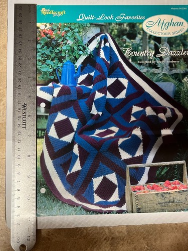 13 Needlecraft Shop Crochet Pattern Leaflets Afghan Eastern Blossoms Baby Granny - Picture 5 of 5