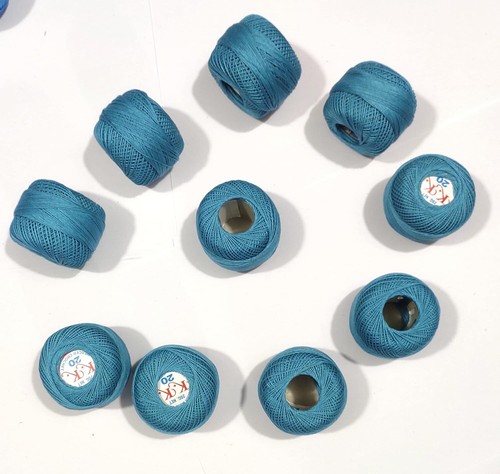 Filato filo di cotone all'uncinetto per maglieria e artigianato combo confezione da 10 rotoli - Foto 28 di 66