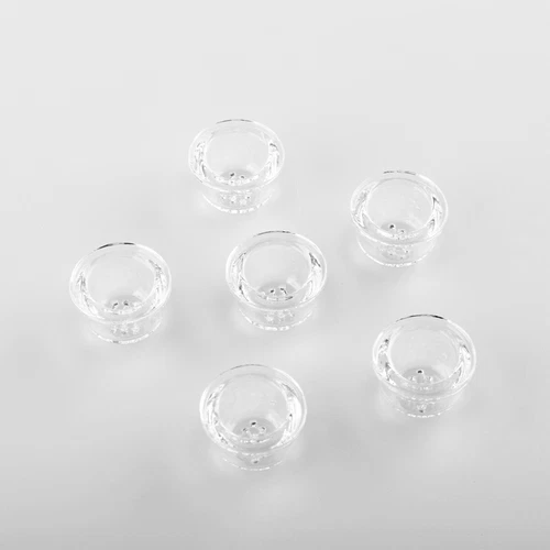 18 STCK. 9-Loch Glasschüssel für Silikon Rauchrohr Glas Ersatzschüssel HEISS - Bild 9 von 16