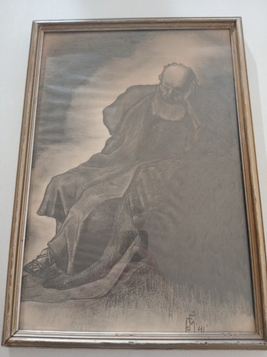 Original charcoal drawing with signature - Picture 7 of 12