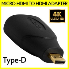 Micro HDMI Type D Male to HDMI Type A Female Adapter Connector Converter