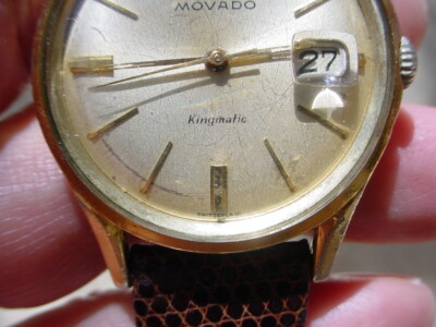 Vintage Movado Sub Sea Kingmatic 28 Jewels, 35 mm 40 Micron Gold