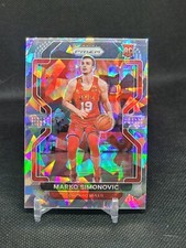 2021-22 Panini Prizm NBA Marko Simonovic #166 SILVER CRACKED ICE Rookie RC (CB)