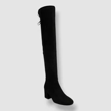 Sugar Womens Black Ollie Over The Knee High Calf Boots Shoe Size 9.5M.