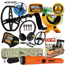 Garrett ACE 400 Metal Detector with Pro Pointer AT, Headphones, Soft Case & More
