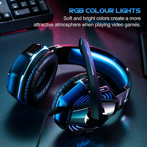 Pro Gaming Headset with led light FOR PC,PS4,XBOX,LAPTOP,SWITCH - Picture 2 of 9