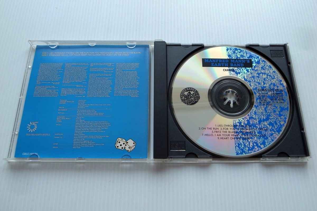 Manfred Mann's Earth Band ‎– Chance JAPAN 1990 Near Mint CD CECC