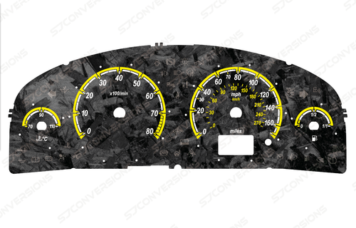 Tarjetas de esfera de carbono forjado estilo VXR gasolina lavado de cara Vauxhall Vectra C 8 colores - Imagen 4 de 8