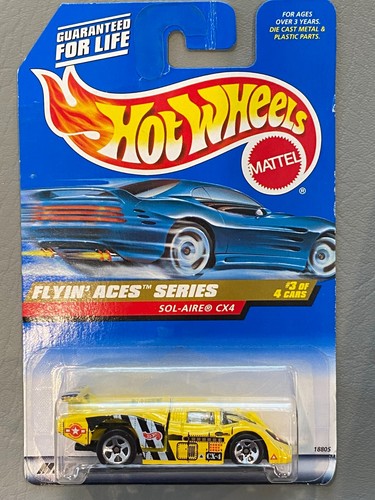 Lote de 6 tarjetas azules Hot Wheels Sol-Aire CX4 #'S 983 042 153 739 555 160 Hawk - Imagen 2 de 6